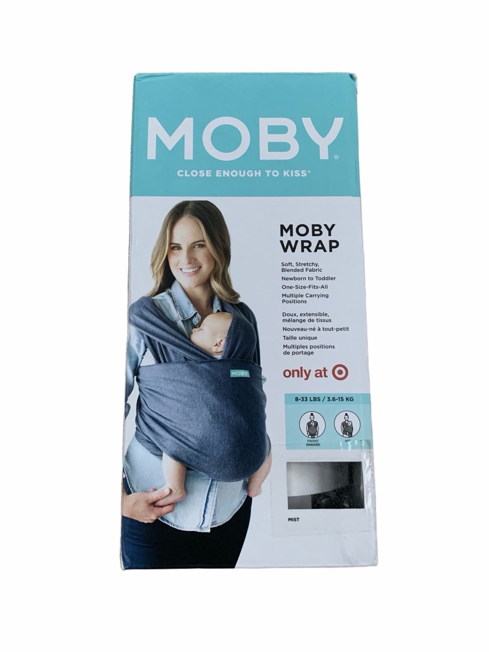 Moby Evolution Classic Wrap in Mist Blue